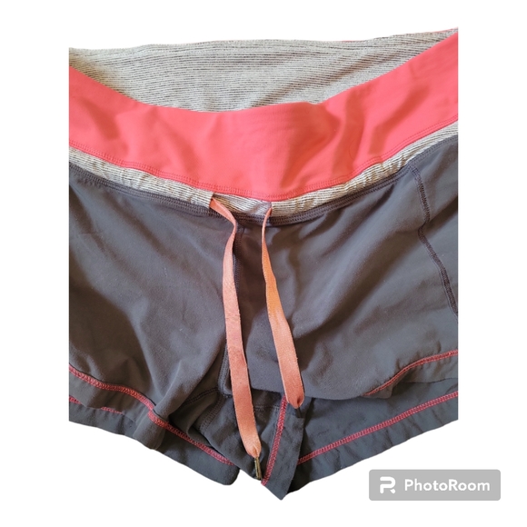 Lululemon Gray/Pink Speed Shorts - Picture 5 of 7